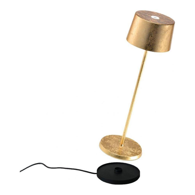 Olivia Battery Operated Table Lamp by Ai Lati, Finish: White, Rust-Ai Lati, Dark Grey-Ai Lati, Gold Leaf, Silver Leaf, Copper Leaf-Ai Lati, ,  | Casa Di Luce Lighting