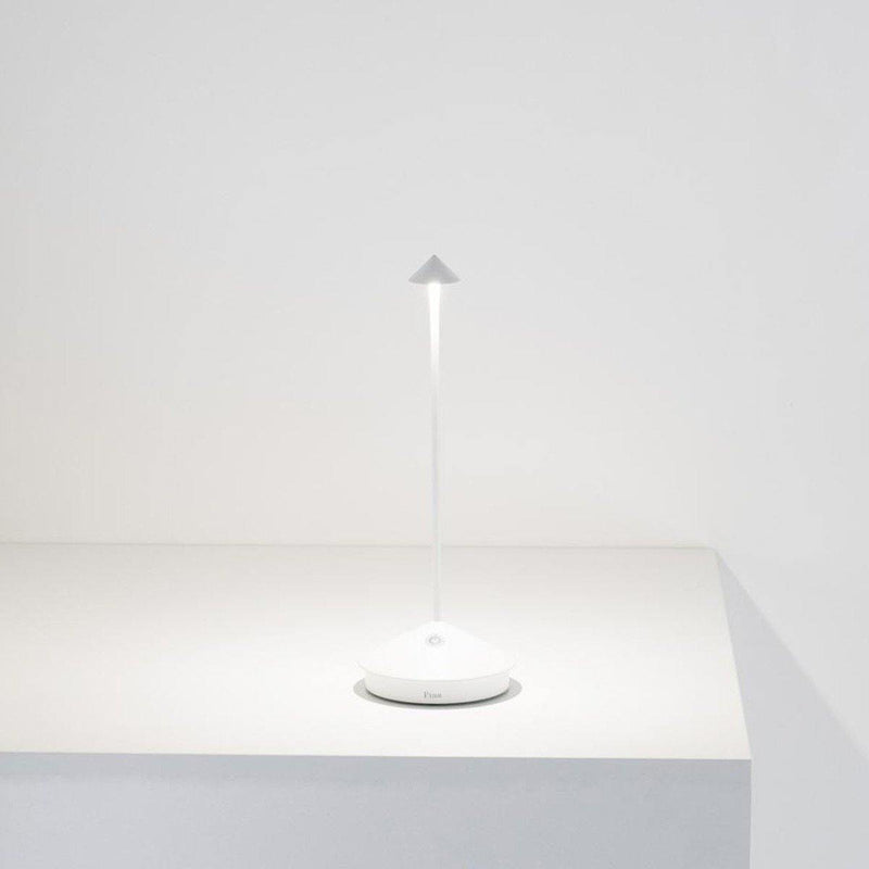 White Pina Table Lamp by Zafferano
