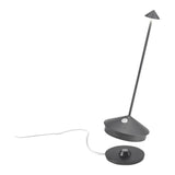 Dark Grey Pina Table Lamp by Zafferano
