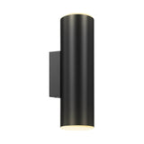 LEDWALL Round Cylinder Wall Light - Black