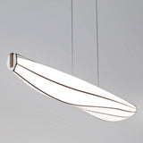 Lenis LED Linear Suspension by Cerno, Finish: Walnut, Color Temperature: 3500K,  | Casa Di Luce Lighting