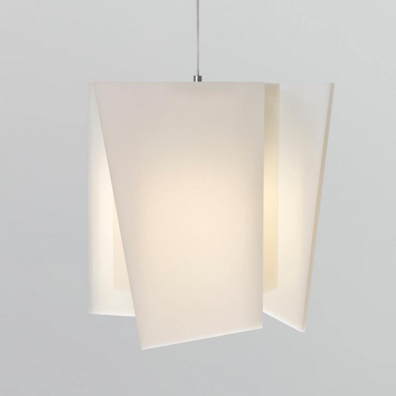 Levis LED Pendant by Cerno, Color: Frosted Polymer, Color Temperature: 3500K, Size: Large | Casa Di Luce Lighting