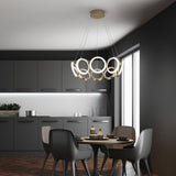 Oros LED Medium Chandelier in Restaurant