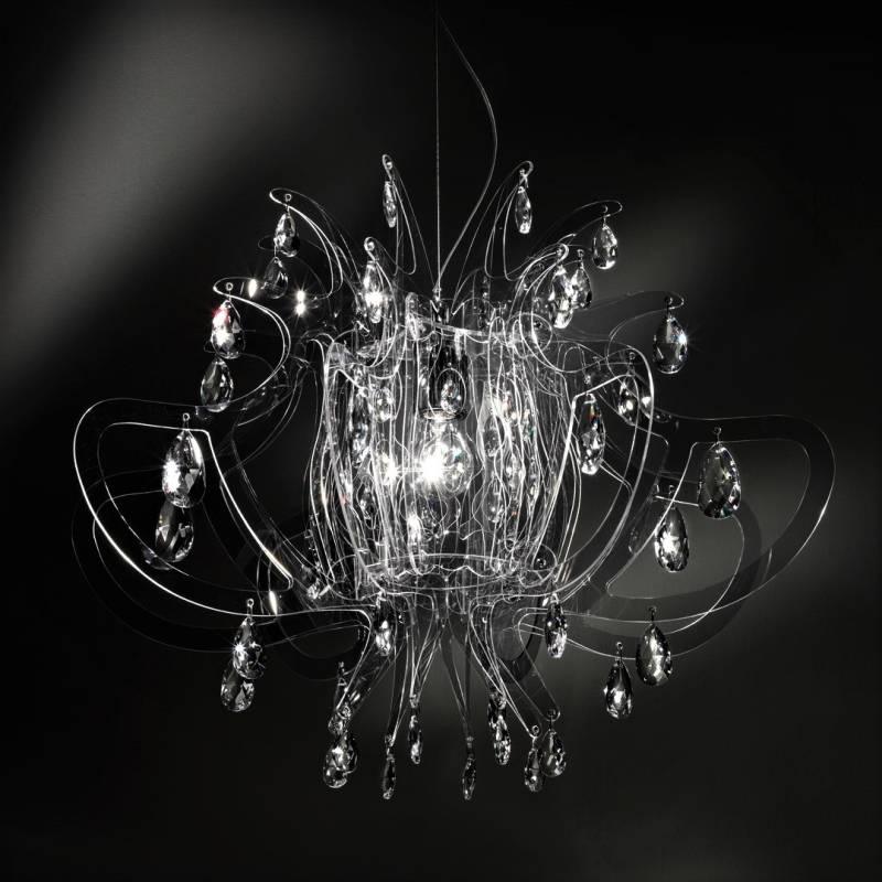Lillibet Chandelier by Slamp, Color: Black, White, Transparent, Fume-Slamp, Gold, Silver, Copper, ,  | Casa Di Luce Lighting