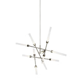 Linger 12-Light Abstract Chandelier by Tech Lighting, Finish: Nickel Polished, Natural Brass, ,  | Casa Di Luce Lighting