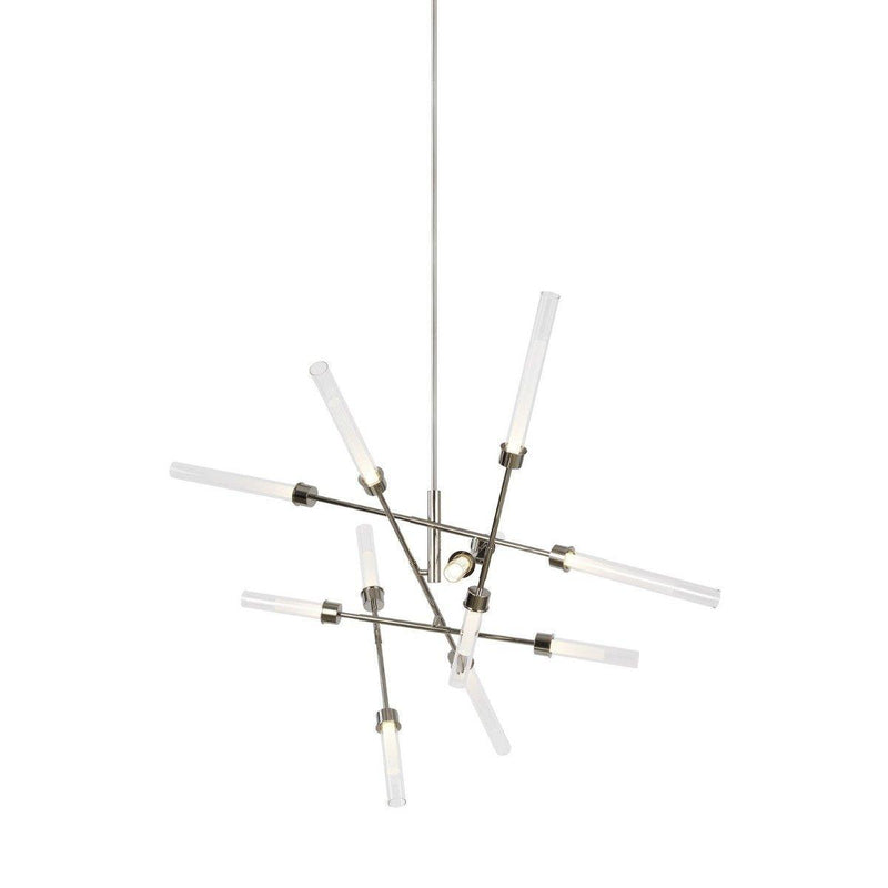 Linger 12-Light Abstract Chandelier by Tech Lighting, Finish: Nickel Polished, ,  | Casa Di Luce Lighting