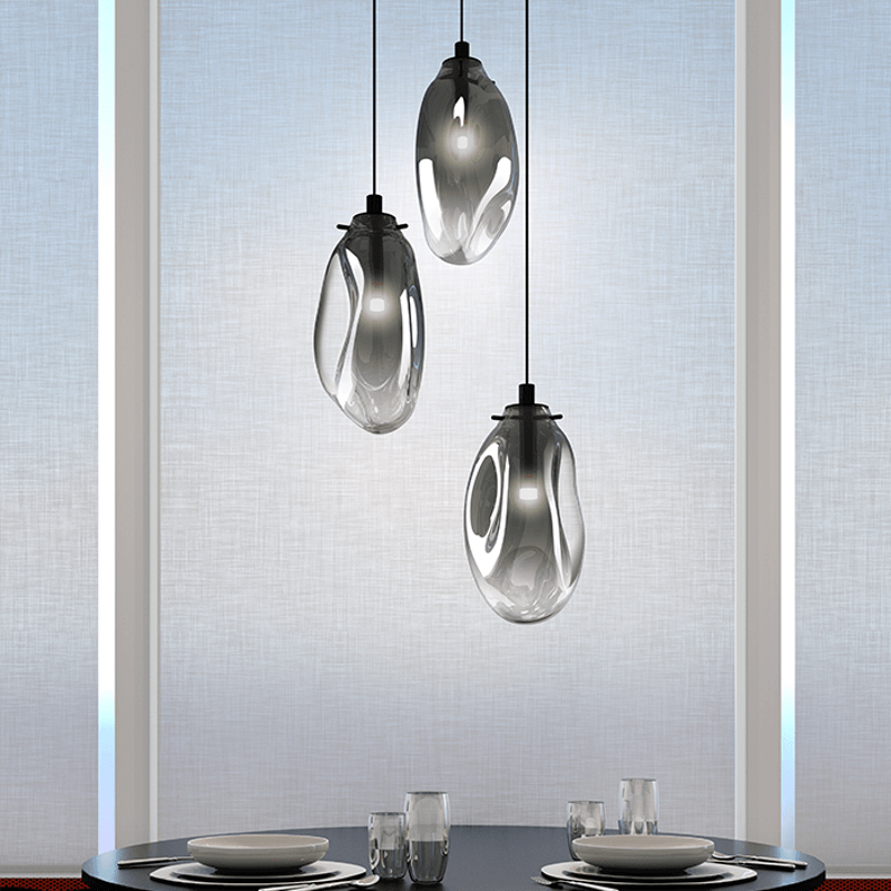 Liquid LED Pendant by Sonneman, Color: Clear, Smokey, White, Size: Small, Large,  | Casa Di Luce Lighting