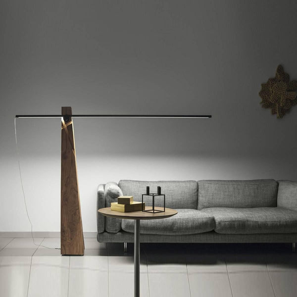 Astolfo Floor Lamp by Lumen Center Italia by Lumen Center Italia, Finishes: Walnut, Oak, ,  | Casa Di Luce Lighting