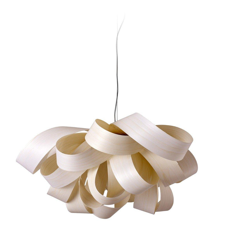 Agatha Small Chandelier by LZF Lamps, Wood Color: White Ivory-LZF, ,  | Casa Di Luce Lighting