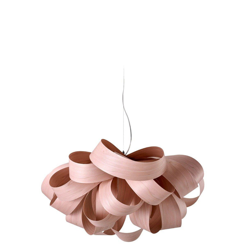 Agatha Small Chandelier by LZF Lamps, Wood Color: Pale Rose, ,  | Casa Di Luce Lighting