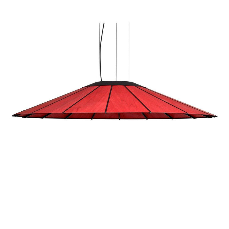 Banga Pendant Lamp by LZF Lamps, Size: Large, Wood Color: Red-LZF,  | Casa Di Luce Lighting