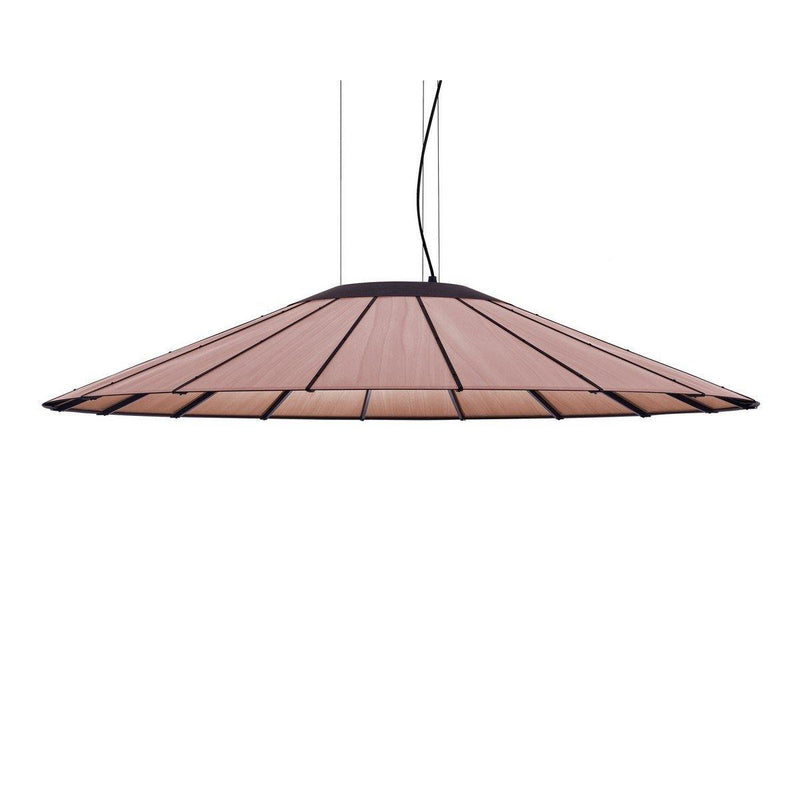 Banga Pendant Lamp by LZF Lamps, Size: Large, Wood Color: Pale Rose,  | Casa Di Luce Lighting