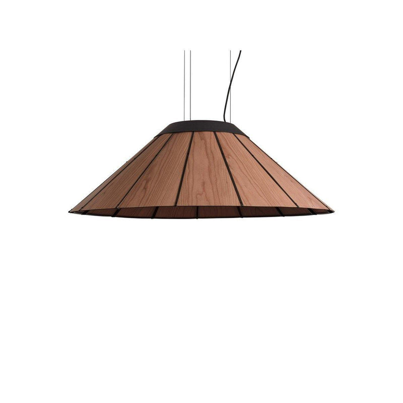 Banga Pendant Lamp by LZF Lamps, Size: Medium, Wood Color: Chocolate-LZF,  | Casa Di Luce Lighting