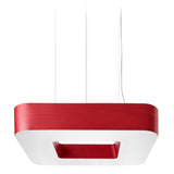 Cuad Pendant by LZF Lamps, Wood Color: Red-LZF, ,  | Casa Di Luce Lighting
