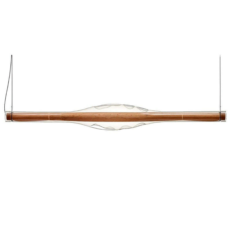 Dune LED Linear Suspension by LZF Lamps, Wood Color: Cherry-LZF, ,  | Casa Di Luce Lighting