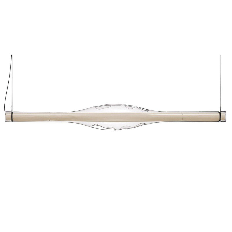 Dune LED Linear Suspension by LZF Lamps, Wood Color: White Ivory-LZF, ,  | Casa Di Luce Lighting