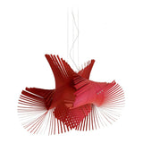 Mini Mikado Chandelier by LZF Lamps, Wood Color: Red-LZF, ,  | Casa Di Luce Lighting