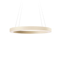 Oh! Line Suspension Light by LZF Lamps, Size: Medium, Wood Color: White Ivory-LZF,  | Casa Di Luce Lighting