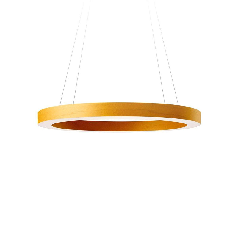 Oh! Line Suspension Light by LZF Lamps, Size: Medium, Wood Color: Yellow-LZF,  | Casa Di Luce Lighting