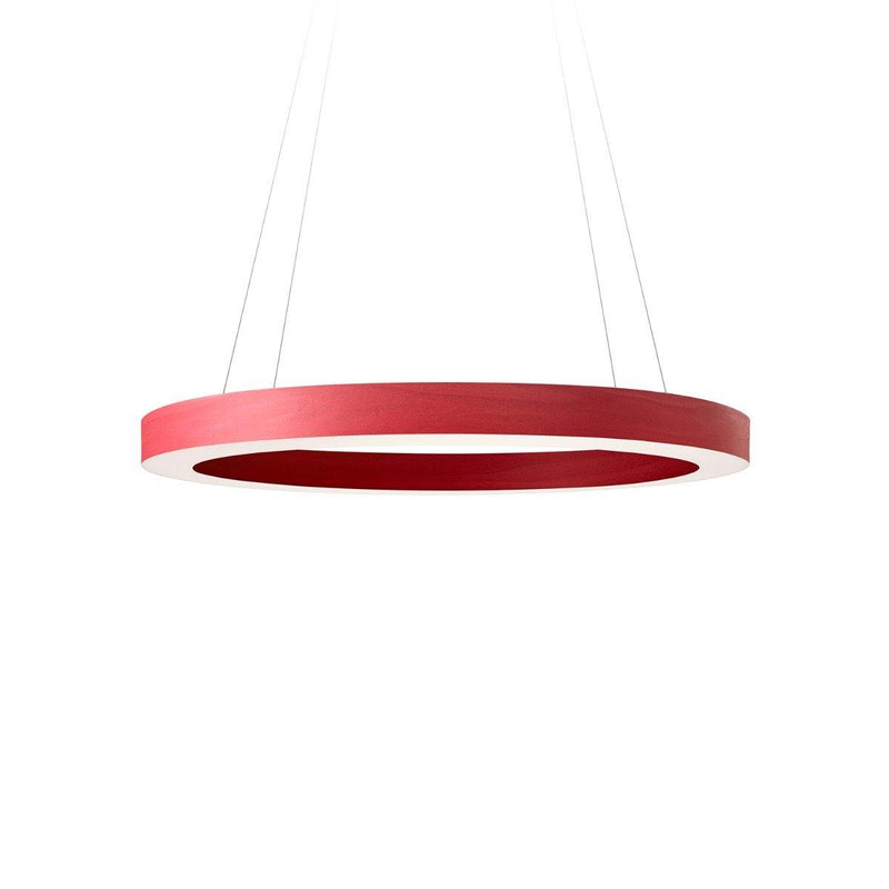 Oh! Line Suspension Light by LZF Lamps, Size: Medium, Wood Color: Red-LZF,  | Casa Di Luce Lighting
