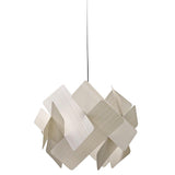 Escape Pendant Lamp by LZF Lamps, Size: Large, Wood Color: White Ivory-LZF, Bulb Type: E26 | Casa Di Luce Lighting