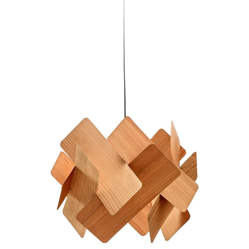 Escape Pendant Lamp by LZF Lamps, Size: Large, Wood Color: Cherry-LZF, Bulb Type: E26 | Casa Di Luce Lighting