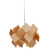 Escape Pendant Lamp by LZF Lamps, Size: Large, Wood Color: Beech-LZF, Bulb Type: E26 | Casa Di Luce Lighting