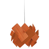 Escape Pendant Lamp by LZF Lamps, Size: Large, Wood Color: Orange-LZF, Bulb Type: E26 | Casa Di Luce Lighting