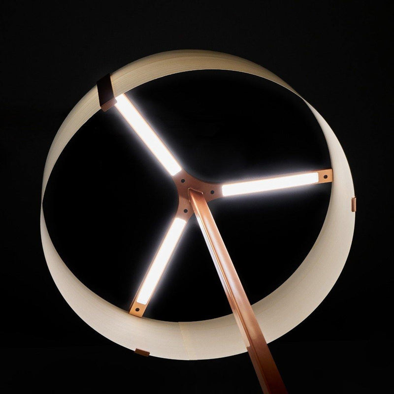 Copper-Ivory White Thesis Table Lamp by LZF