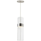 Manette Pendant By Tech Lighting, Finish: Satin Nickel, Glass Color: Clear