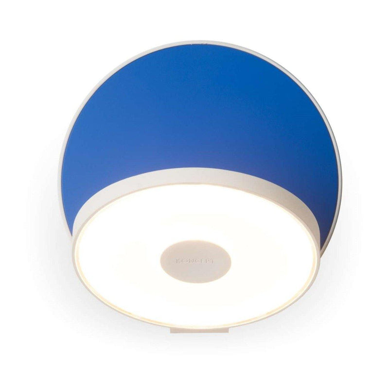 Gravy LED Wall Sconce by Koncept, Color: Blue, Finish: Silver, Installation Type: Plugin | Casa Di Luce Lighting
