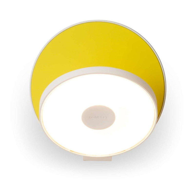 Gravy LED Wall Sconce by Koncept, Color: Yellow, Finish: White Matte, Installation Type: Hardwired | Casa Di Luce Lighting