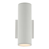 Cylinder Outdoor Wall Light by W.A.C. Lighting, Size: Medium, Color: White,  | Casa Di Luce Lighting