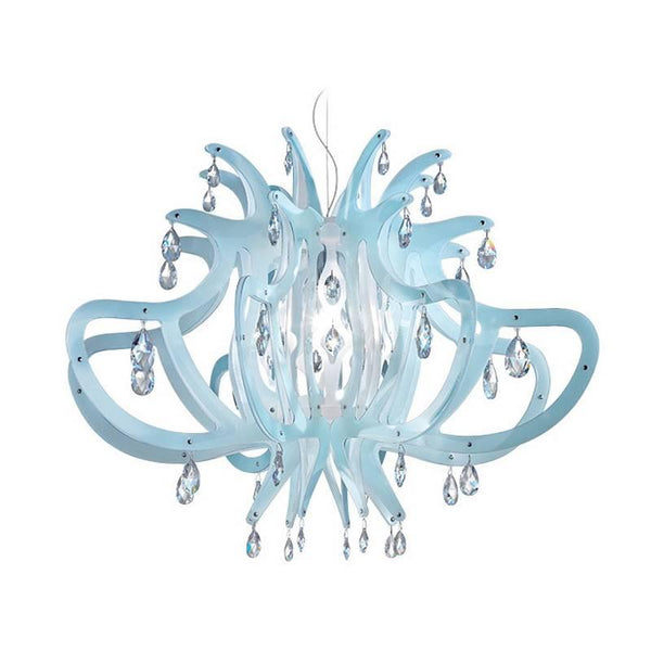 Medusa Chandelier by Slamp, Color: Black, Blue, Pewter, ,  | Casa Di Luce Lighting