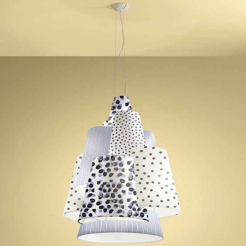 Melting Pot MEL 120 Pendant by AXO Light, Color: Light Patterns Outside/Silver Inside-Axo Light, ,  | Casa Di Luce Lighting