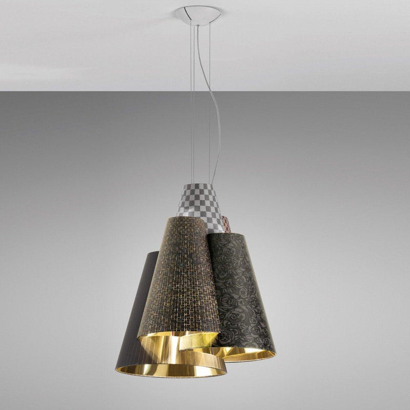 Melting Pot MEL 60 Pendant by AXO Light, Color: Dark Patterns Outside/Gold Inside-Axo Light, ,  | Casa Di Luce Lighting