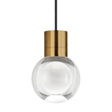 Mina Mini Pendant by Tech Lighting, Finish: Brass Aged, Color Temperature: 2200K, Cord Color: Black | Casa Di Luce Lighting