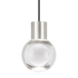 Mina Mini Pendant by Tech Lighting, Finish: Nickel Satin, Color Temperature: 3000K, Cord Color: Black | Casa Di Luce Lighting