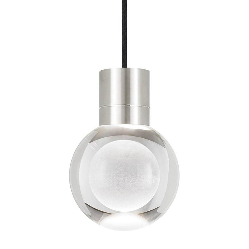 Mina Mini Pendant by Tech Lighting, Finish: Nickel Satin, Color Temperature: 2200K, Cord Color: Black | Casa Di Luce Lighting