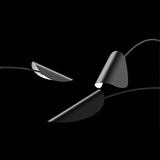 Movile Chandelier by Sonneman, Finish: Black, White, ,  | Casa Di Luce Lighting