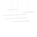 Chute Motion LED Medium Pendant by Kuzco, Finish: Black, White, ,  | Casa Di Luce Lighting