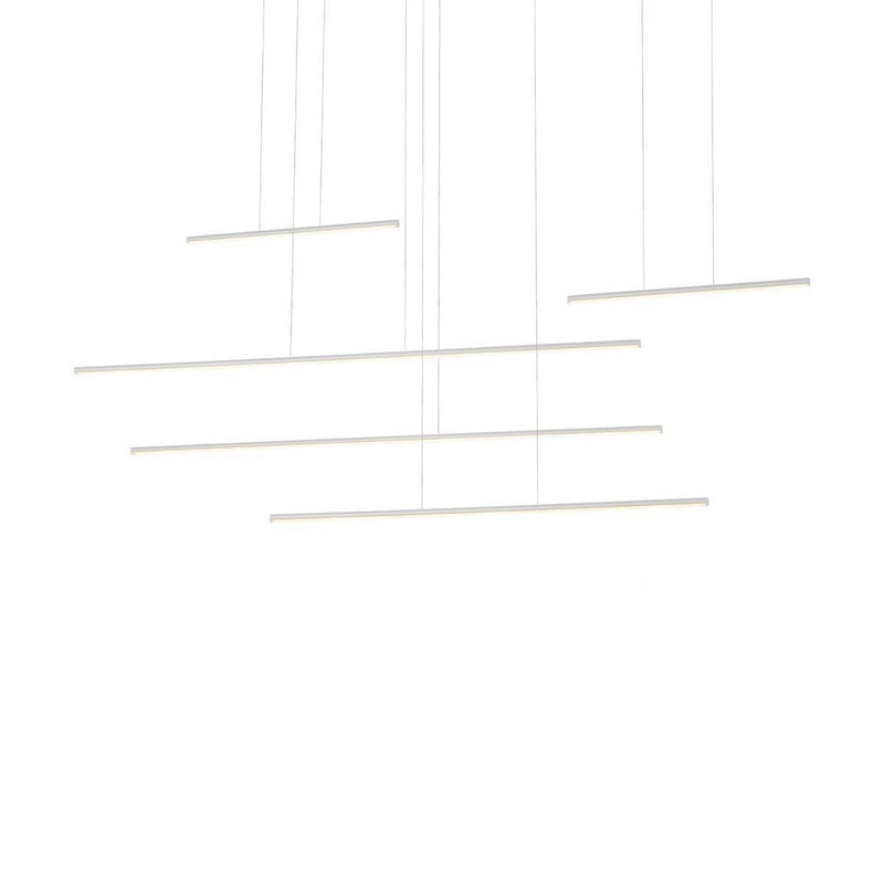 Chute Motion LED Medium Pendant by Kuzco, Finish: White, ,  | Casa Di Luce Lighting
