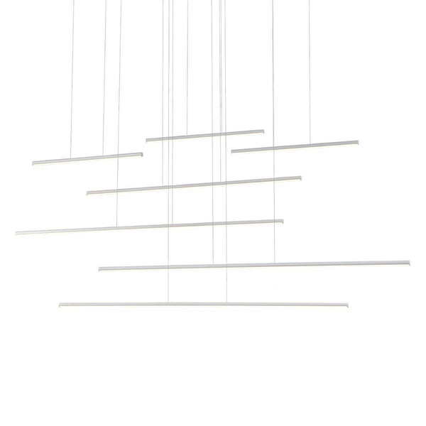 Chute Motion LED Large Pendant by Kuzco, Finish: Black, White, ,  | Casa Di Luce Lighting