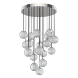 Marni Chandelier by Alora, Finish: Nickel Polished, Natural Brass, Number of Lights: 3, 5, 18,  | Casa Di Luce Lighting