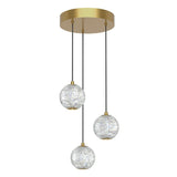 Marni Chandelier by Alora, Finish: Natural Brass, Number of Lights: 3,  | Casa Di Luce Lighting