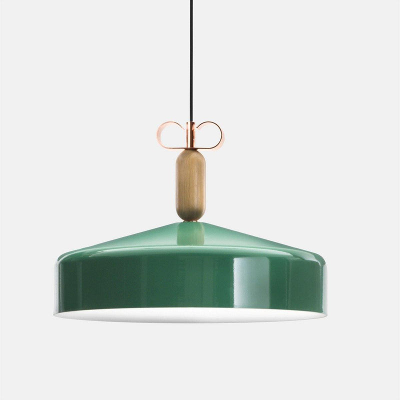 Bon Ton 45cm Pendant by Torremato, Color: Green, Finish: Copper,  | Casa Di Luce Lighting