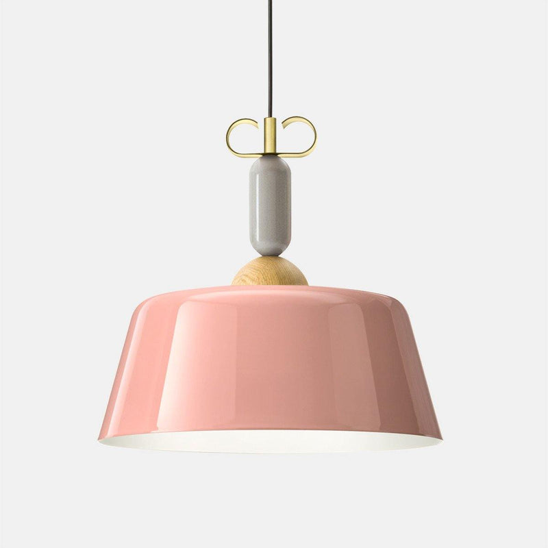 Bon Ton 40cm Pendant by Torremato, Color: Pink, Finish: Brass,  | Casa Di Luce Lighting