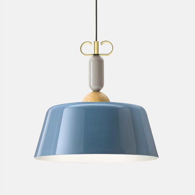 Bon Ton 40cm Pendant by Torremato, Color: Light Blue, Finish: Brass,  | Casa Di Luce Lighting