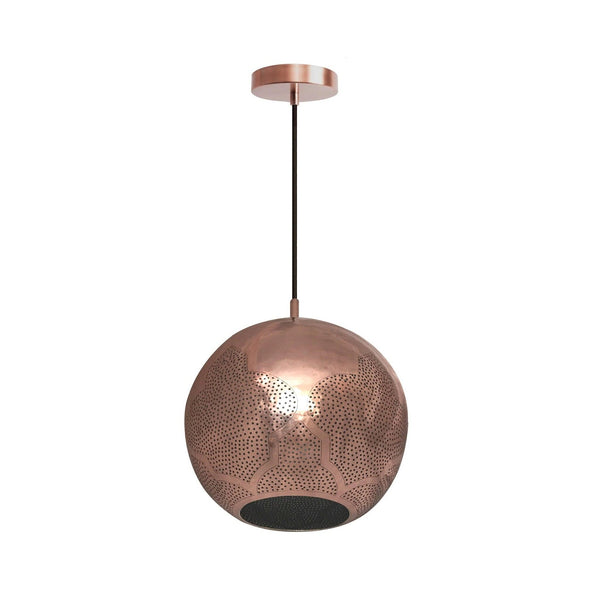 Copper Najma Reversed Pendant Light by Dounia Home