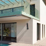 Nevis Outdoor Wall Sconce by Kuzco, Finish: Graphite, Grey, Size: Small, Large,  | Casa Di Luce Lighting